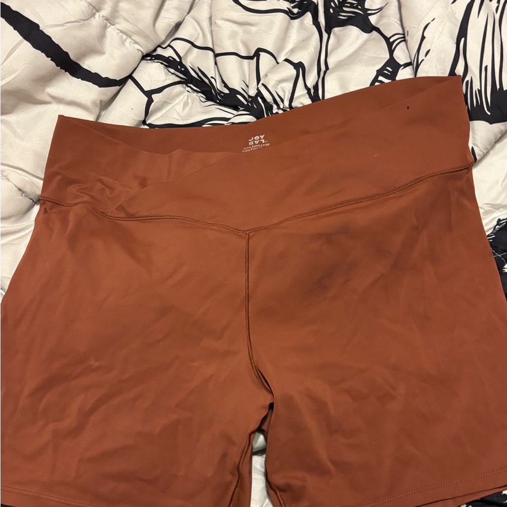 JoyLab High-Rise Rust Bike Shorts